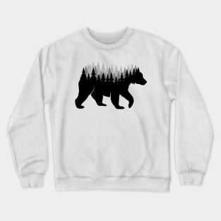 Nature Bear Tree Crewneck Sweatshirt